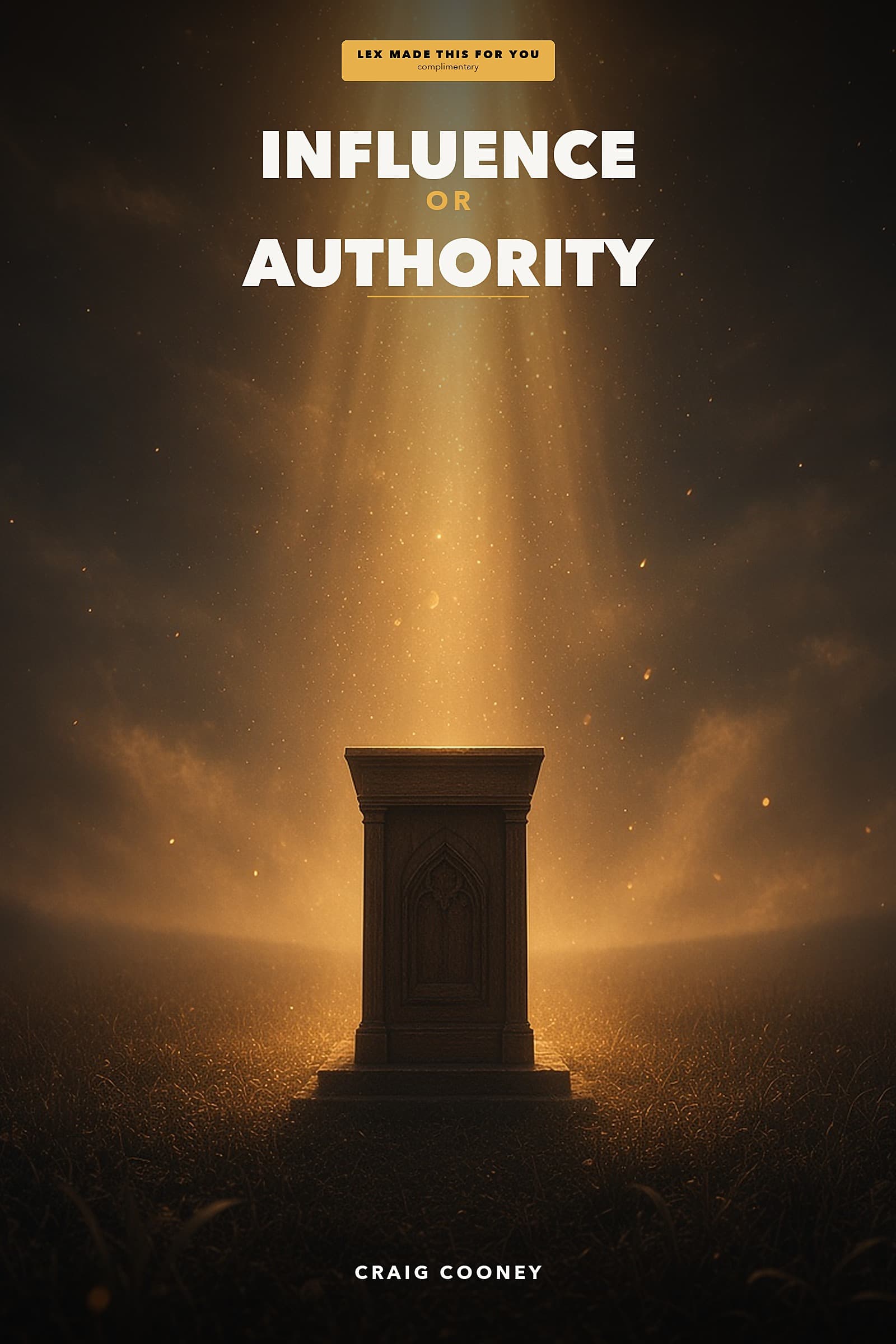 INFLUENCE OR AUTHORITY cover