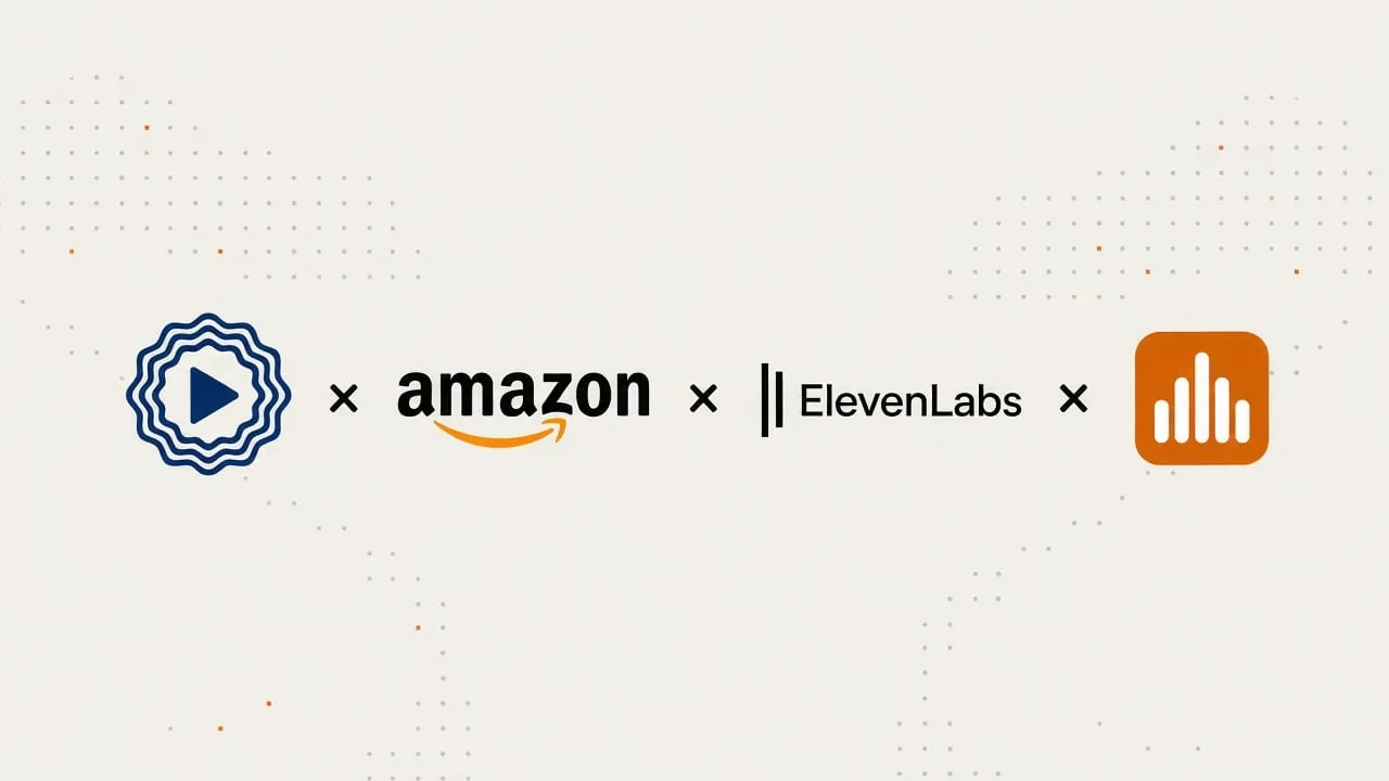 Spoken, Amazon, ElevenLabs, and Lex logos in a lockup